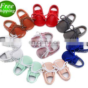 Baby leather booties  Anti-skid Infant Solid Color Shoes Toddler walking shoes