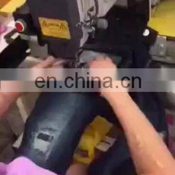 Computer automatic pattern sewing machine for damage jeans