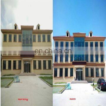 curtain wall solar thermochromic photochromic laminated glass with self-tinting according to the sunshine temperature