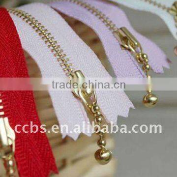 High Quality No.5 Fashion Golden Metal Zipper