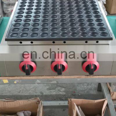 Commercial 100 holes gas  poffertjes grill mini pancake machine