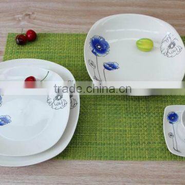 TABLEWARE SQUARE PORCELAIN DINNERWARE SET 30PCS