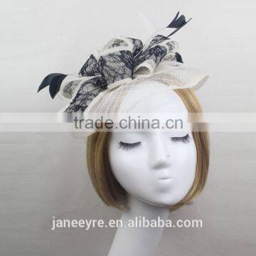 Fashionable Design Fascinator Base Sinamay Hat For Chuch/Races/Wedding