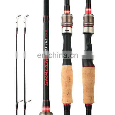 1.8m 2.1m 2.4m  2 Rod Tips M/ML spinning casting OEM Fishing Rod Sea Bass High-end Carbon Lure Fishing Rod