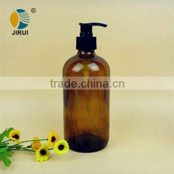 500ml brown liquid soap dispenser glass bottle with dropper cap