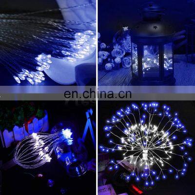 2019 New Year Christmas DIY Firework LED String Hanging Starburst Fairy Strip Light Wedding Party Home Decor