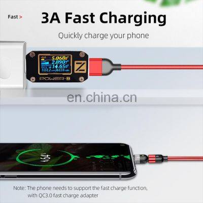540 Degree Free Rotating L-shape Portable 3 In 1 Phone Charge Usb Cable photo-3