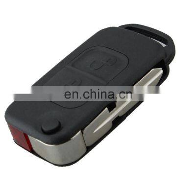 2 Buttons Flip Folding Remote Control Car Key Shell Case For Mercedes Benz