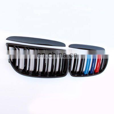 M3 Style E90 Front Bumper Grill for BMW 3 Series E90 M Color Double Slat Line Style 2005-2008 photo-3