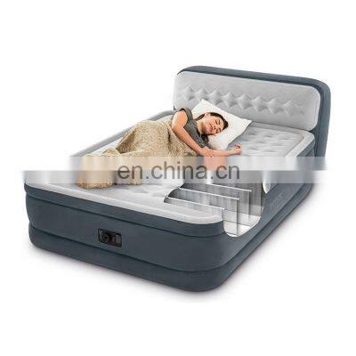 2021 factory cheap price lower shipping cost  Intex Double design air bed inflatable air mattress with built-in pump