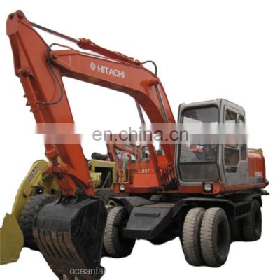 Japan Hitachi excavator EX100WD , used Hitachi EX100WD wheel excavator