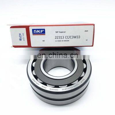 22313 22313CC Original S K F  Spherical roller bearing 22313E  steel cage C3 Clearance 65x140x48mm