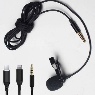 Mini Clip-on Condenser Microphone With 3.5mm Jack Portable Lavalier Microphone for Phone / IPhone / Camera / PC / Laptop photo-3