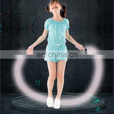 Factory wholesale Customized Logo Silicone Handles led jump rope led exercise skipping jump rope