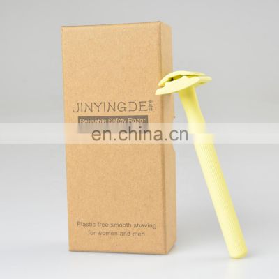 Hot Selling  Single Edge Matte  Gold Shaving Safety Razor