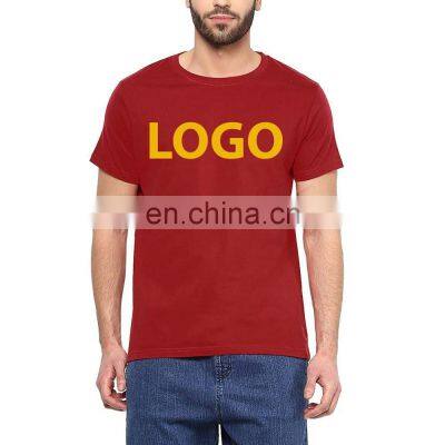 OEM Service Online Shopping Customize T-Shirts For Men Round Neck For Men Cheap custom white plain t shirt