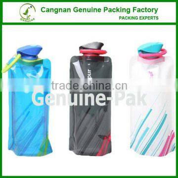 24oz Tourists novelty rubber band foldable water bottle for outdoor sport                        
                                                Quality Choice