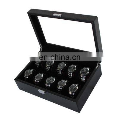 New Design Wood Watch Box With Custom Logo 12 Slots Watch Storage Box Display Watch Organizer Box photo-3