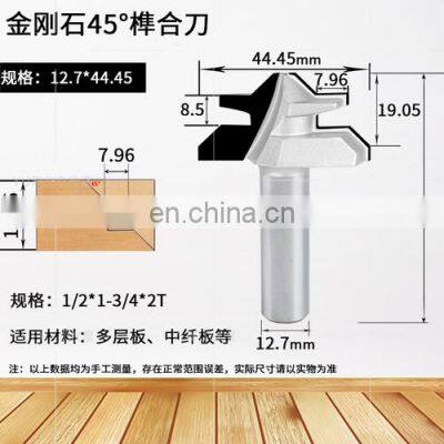 LIVTER 45 Degree Woodworking Milling Tenoning Cutter Four Side Spindle Moulder Machine Finger Jointing Shaper Cutters photo-4
