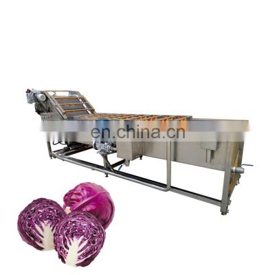 industrial cabbage lettuce cleaner washer vegetable and fruit bubble washing machine with ozone