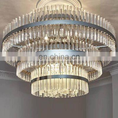 hotel lobby luxury decorative modern led glass chandeliers light