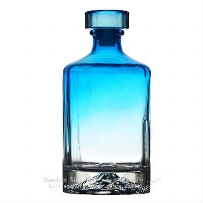 SinoBottles Packaging 500ml 750ml 1000ml Mountain Frame Based Whisky Bottle