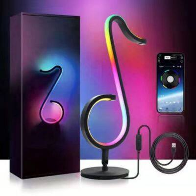 New RGB Table Lamp Wall Lamp Game Room Decoration Rhythm Led Projector Light With Remote Control