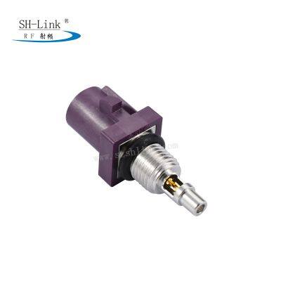 RF Coaxial Connector FAKRA Male Connector With Thread D Type Purple photo-2