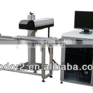 Online flying color laser marking wood craft machine