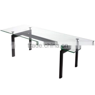 hot sale glass LC6 dining table for dining room