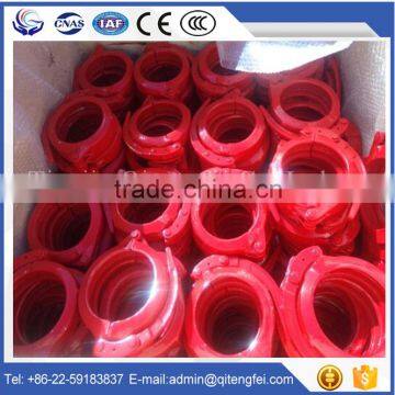 Pipe clamp coupling for concrete pump