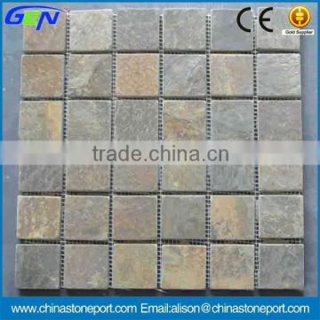 Wall Brick Decoration Indoor Slate Mosaic Tile