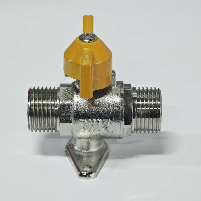 1/2Double Outer Wire Ball Valve,Fixed Ball Valve,Water Heater Ball Valve,electroplateCopper Ball Valve，Kitchen Ball Valve photo-2