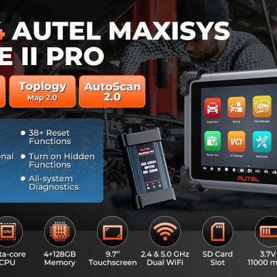 Autel MaxiSys Elite II Pro Intelligent Diagnosis & AutoScan 2.0 with J2534 ECU Programming Coding, 38+service New Version of MS909/ MS919/ Ultra