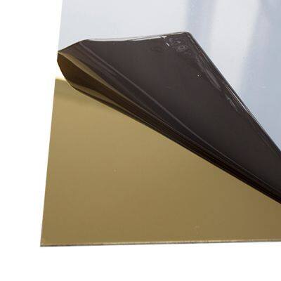 1.0mm SS 430 201 304 304L 316L Hot Rolled Gold Metal Colored Decorative Steel Plate 8K Mirror Stainless Steel Sheet for Elevator