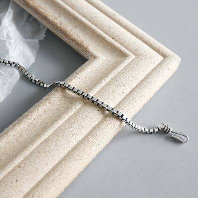 New 925 Sterling Silver Simple Style Bracelet Charm Geometric Shape Woman Bracelet Birthday Gift Exquisite Accessories Jewelry photo-4