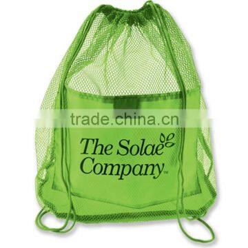 New Design Custom Promotional Mesh Drawstring Bag