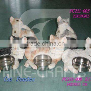 Polyresin Pet Bowls & Feeders