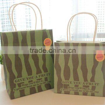 supplier folded shopping kraft paper bread bag