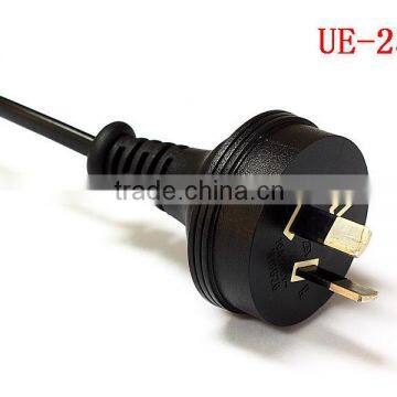 SAA 2 prong plug power cord