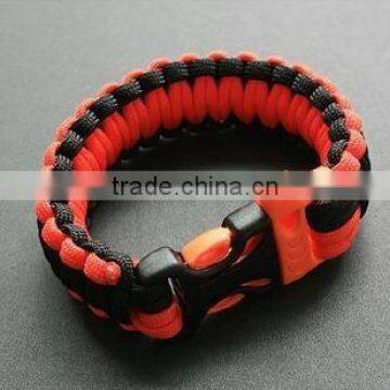 Fashion 2 Color Gold Adjustable Stainless Steel Paracord Bracelets for Sale photo-3