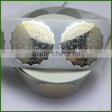 High Quality Silver BOPP Stickers Beautiful Pattern Label Stickers photo-2