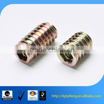 Alloy zinc Furniture Hardware with inner and outer thread