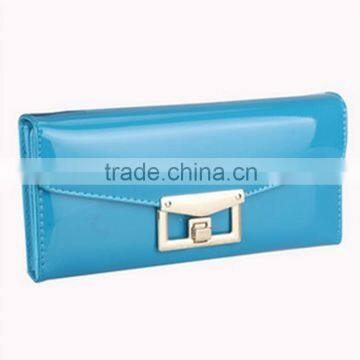 Fashion Bright pu Lady Long Wallet photo-3
