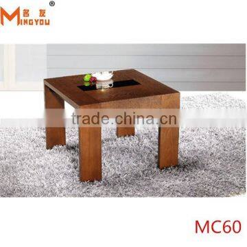 glass center wood coffee table for sale from china