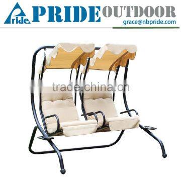 Outsunny Outdoor Garden Patio Covered Double Two Seat Balcony Swing Chair