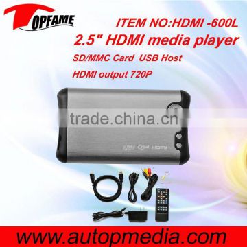 HDMI -600L 2.5" HDMI media player