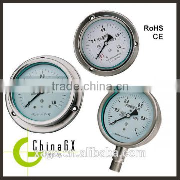 All stainless Oil filled pressure gauge