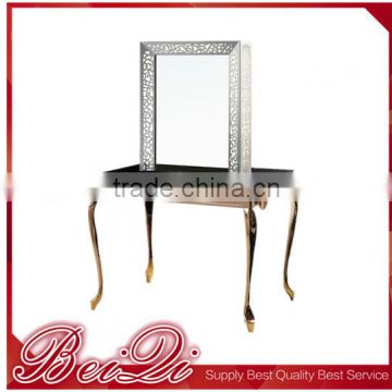 European style Old classical hair salon equipment Luxury makeup mirror salon mirror for hair making