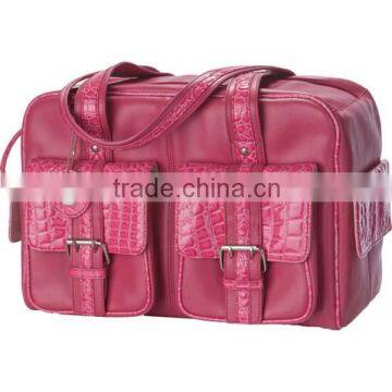 Leather Material and Soft Bag Type Pink Dslr Camera Bag for Girl photo-2